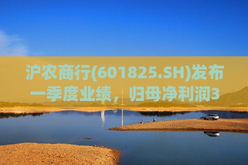 沪农商行(601825.SH)发布一季度业绩，归母净利润35.64亿元，同比增长0.34%