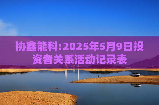 协鑫能科:2025年5月9日投资者关系活动记录表