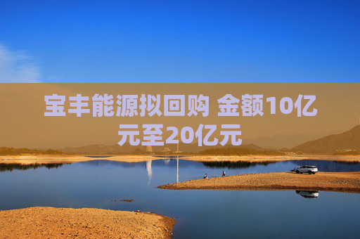 宝丰能源拟回购 金额10亿元至20亿元