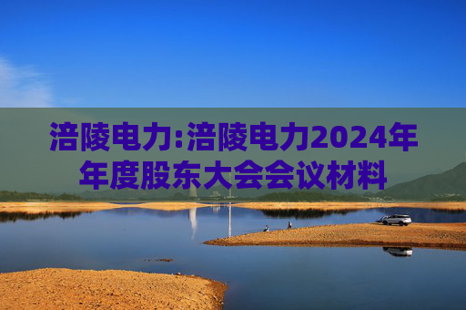 涪陵电力:涪陵电力2024年年度股东大会会议材料