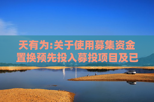 天有为:关于使用募集资金置换预先投入募投项目及已支付发行费用的自筹资金的公告