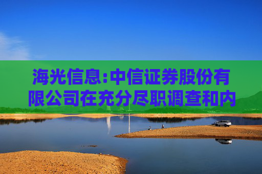 海光信息:中信证券股份有限公司在充分尽职调查和内核的基础上出具的承诺函