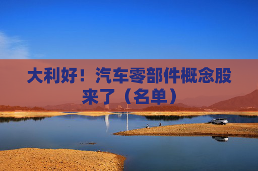 大利好！汽车零部件概念股来了（名单）  第1张