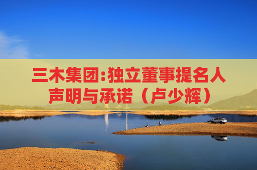三木集团:独立董事提名人声明与承诺（卢少辉）