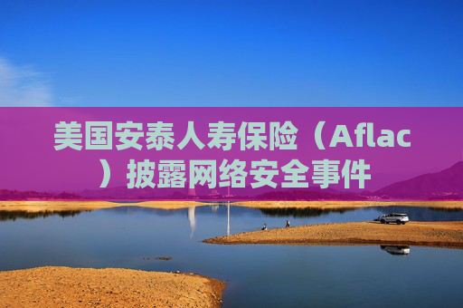 美国安泰人寿保险（Aflac）披露网络安全事件