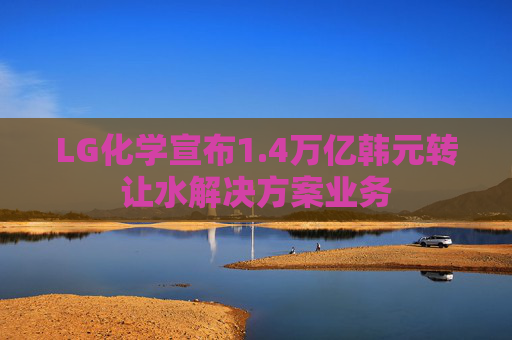 LG化学宣布1.4万亿韩元转让水解决方案业务