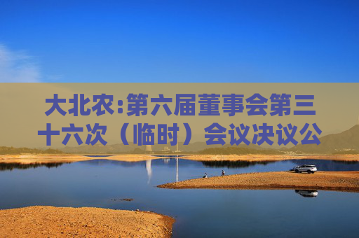 大北农:第六届董事会第三十六次（临时）会议决议公告