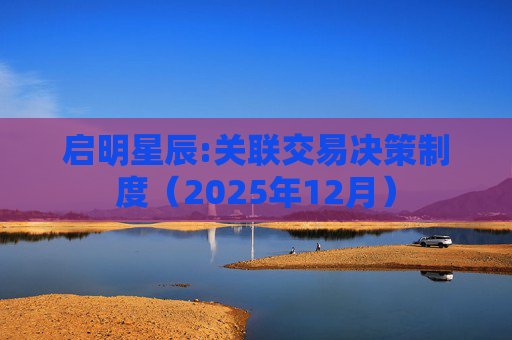 启明星辰:关联交易决策制度(2025年12月)