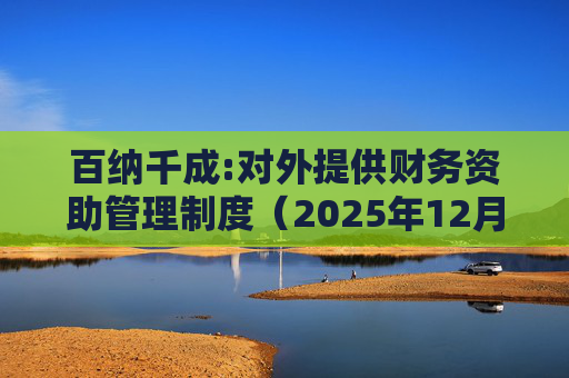 百纳千成:对外提供财务资助管理制度（2025年12月）