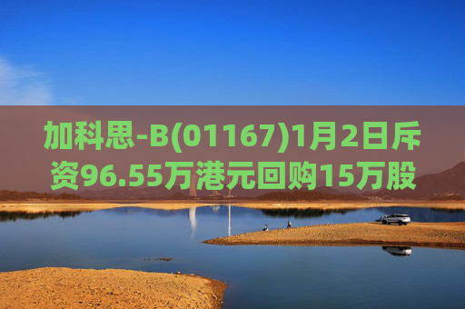 加科思-B(01167)1月2日斥资96.55万港元回购15万股