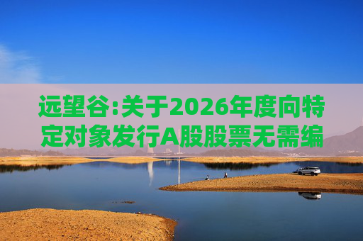 远望谷:关于2026年度向特定对象发行A股股票无需编制前次募集资金使用情况报告的公告