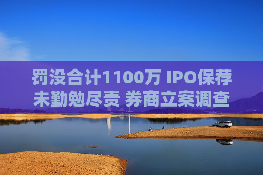 罚没合计1100万 IPO保荐未勤勉尽责 券商立案调查结果出炉