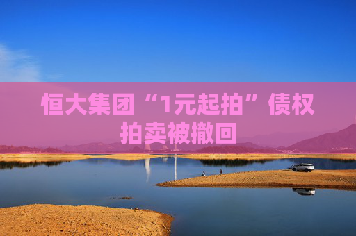 恒大集团“1元起拍”债权拍卖被撤回