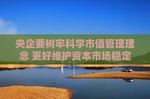 央企要树牢科学市值管理理念 更好维护资本市场稳定