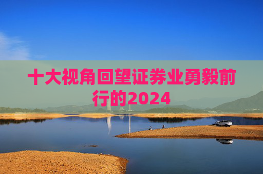 十大视角回望证券业勇毅前行的2024