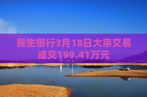 民生银行3月18日大宗交易成交199.41万元