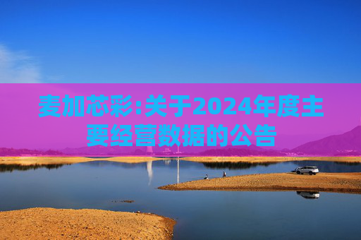 麦加芯彩:关于2024年度主要经营数据的公告