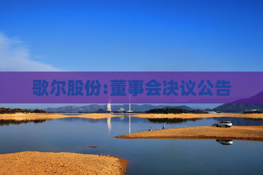 歌尔股份:董事会决议公告