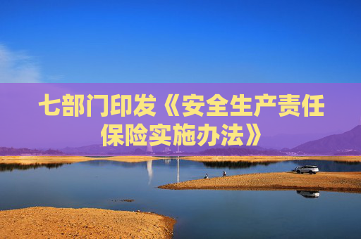 七部门印发《安全生产责任保险实施办法》  第1张