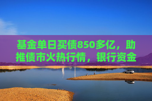 基金单日买债850多亿，助推债市火热行情，银行资金止盈撤离  第1张
