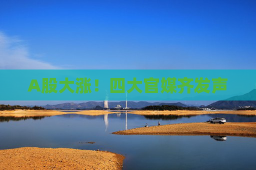 A股大涨！四大官媒齐发声