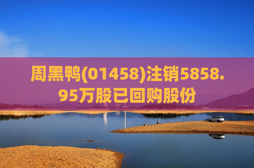 周黑鸭(01458)注销5858.95万股已回购股份  第1张