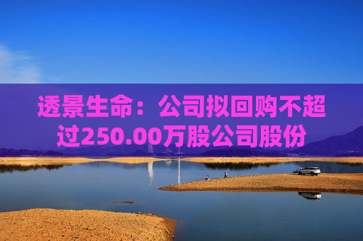 透景生命：公司拟回购不超过250.00万股公司股份