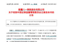 600581，被证监会立案