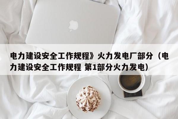 电力建设安全工作规程》火力发电厂部分（电力建设安全工作规程 第1部分火力发电）  第1张
