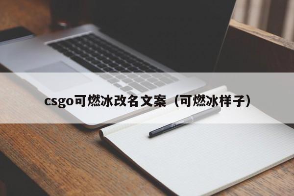 csgo可燃冰改名文案（可燃冰样子）  第1张