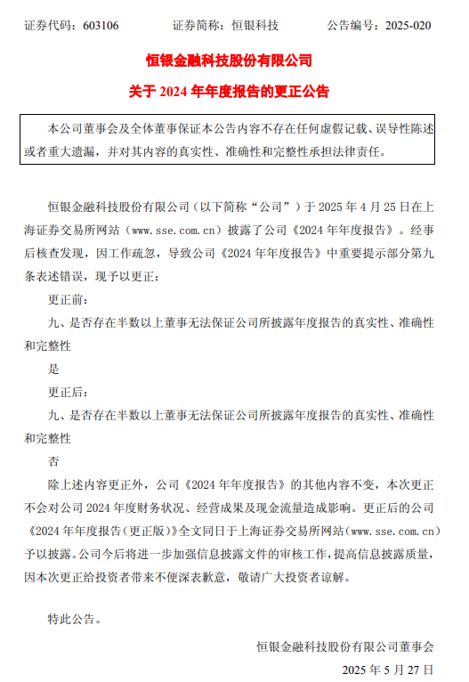 惊爆！上市公司承认年报不“保真”......  第3张