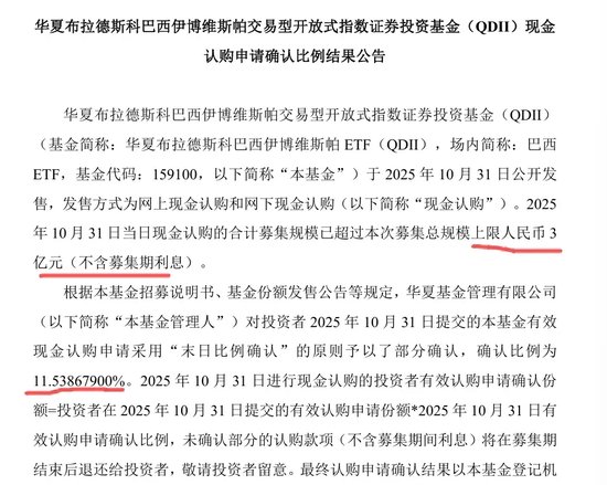 知道火，没想到这样火，巴西ET这配售比例也太低了  第1张