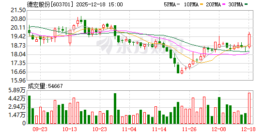 德宏股份：公司近两年境外收入总体占比较小  第1张